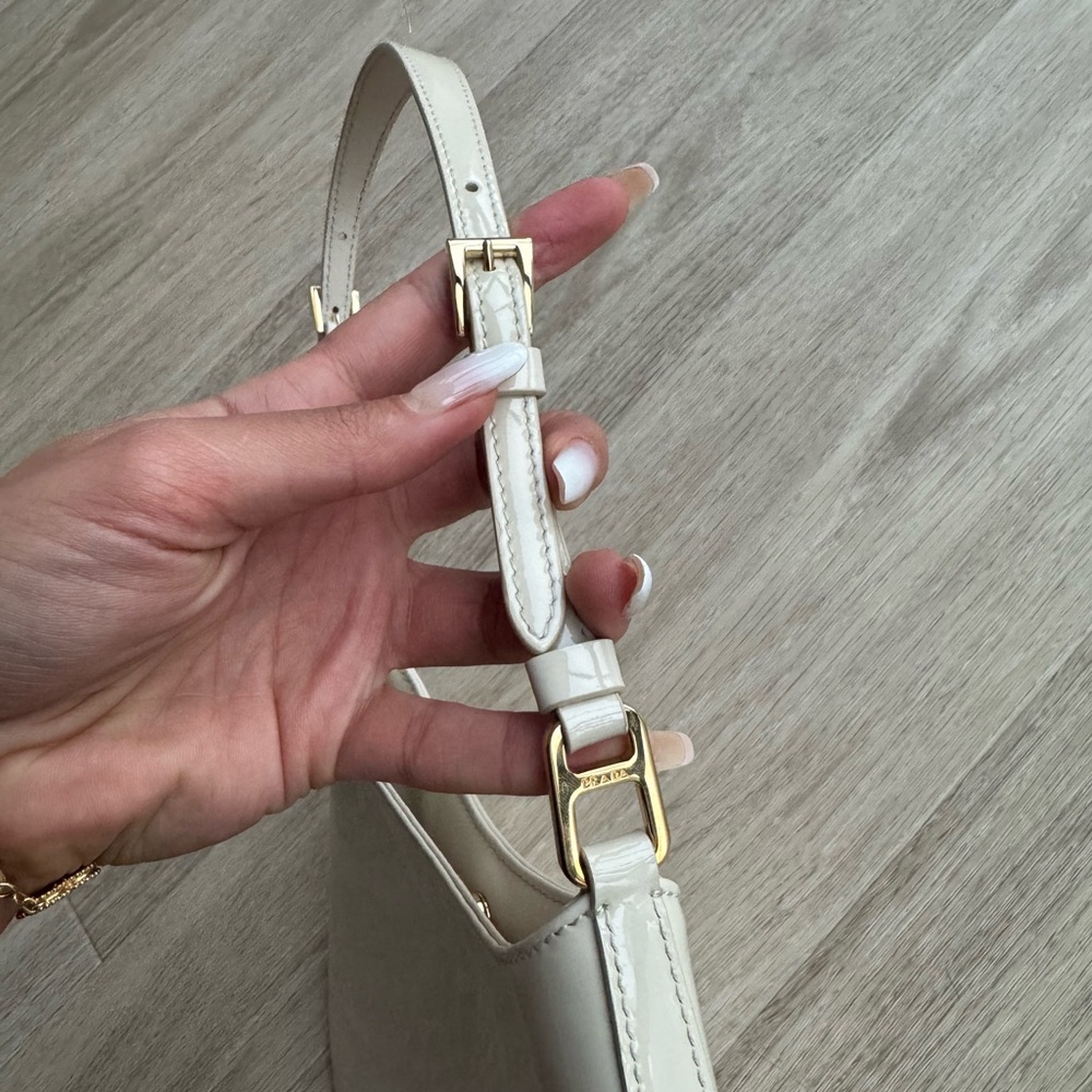 Prada Cleo Patent Leather Bag Cream - Picture 16 of 16